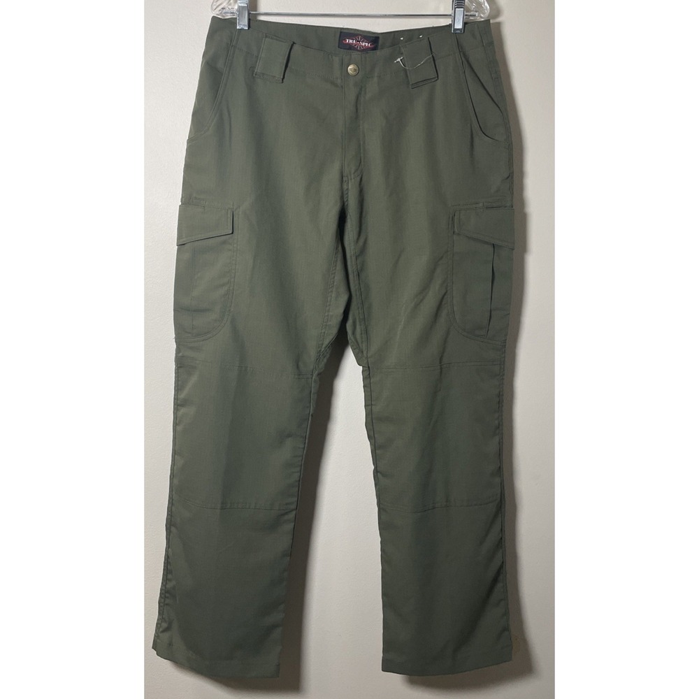 TRU-SPEC Cargo Pants Womens 10x32 Green Ripstop Tactical Workwear Pockets
